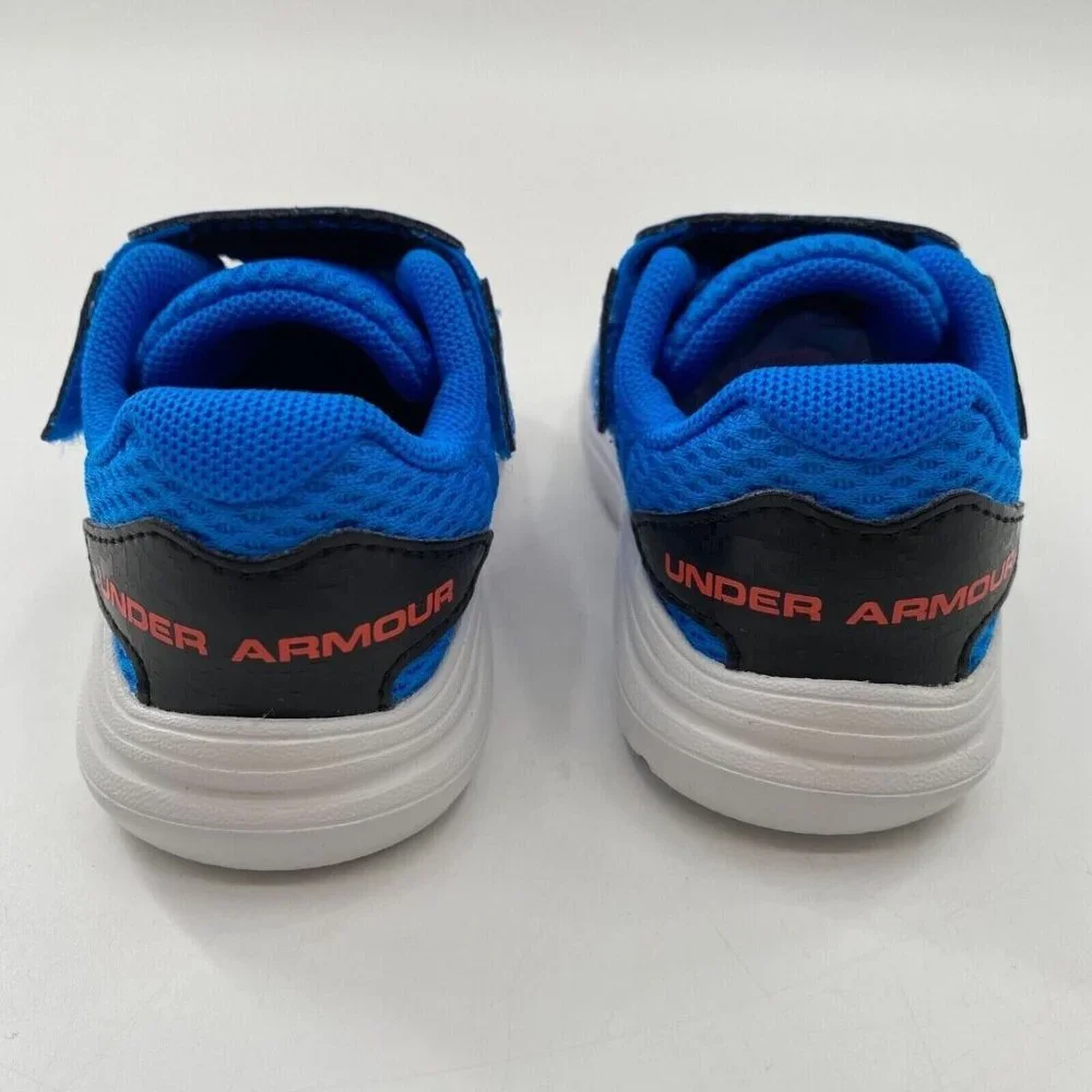 Under Armour Toddler Boy’s Surge 2 AC Sneakers Running Shoes Blue Circuit sz 5 -